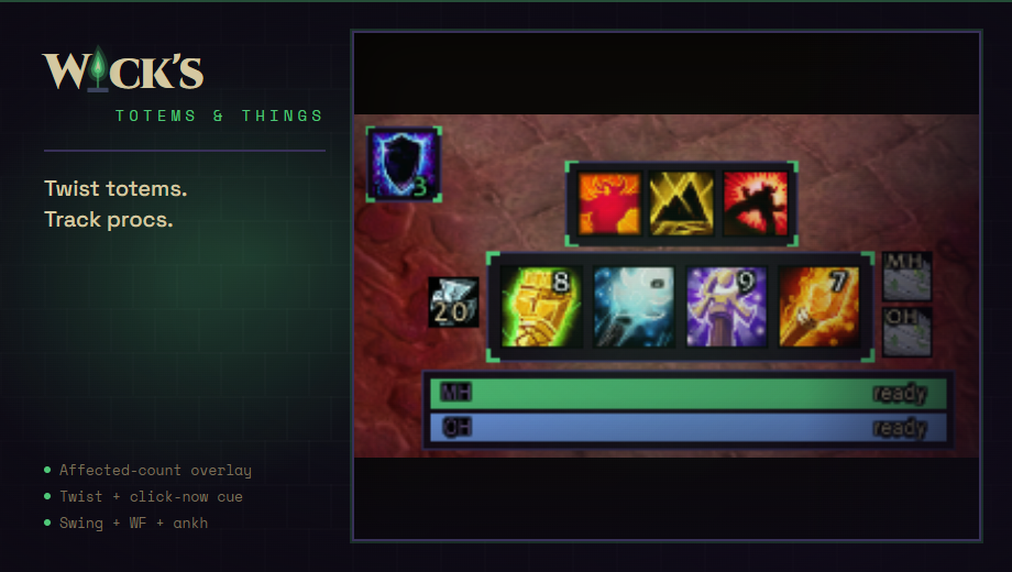 Wick's Totems and Things card